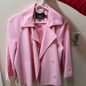 American Living by Ralph Lauren Light Pink Rain Coat - XL